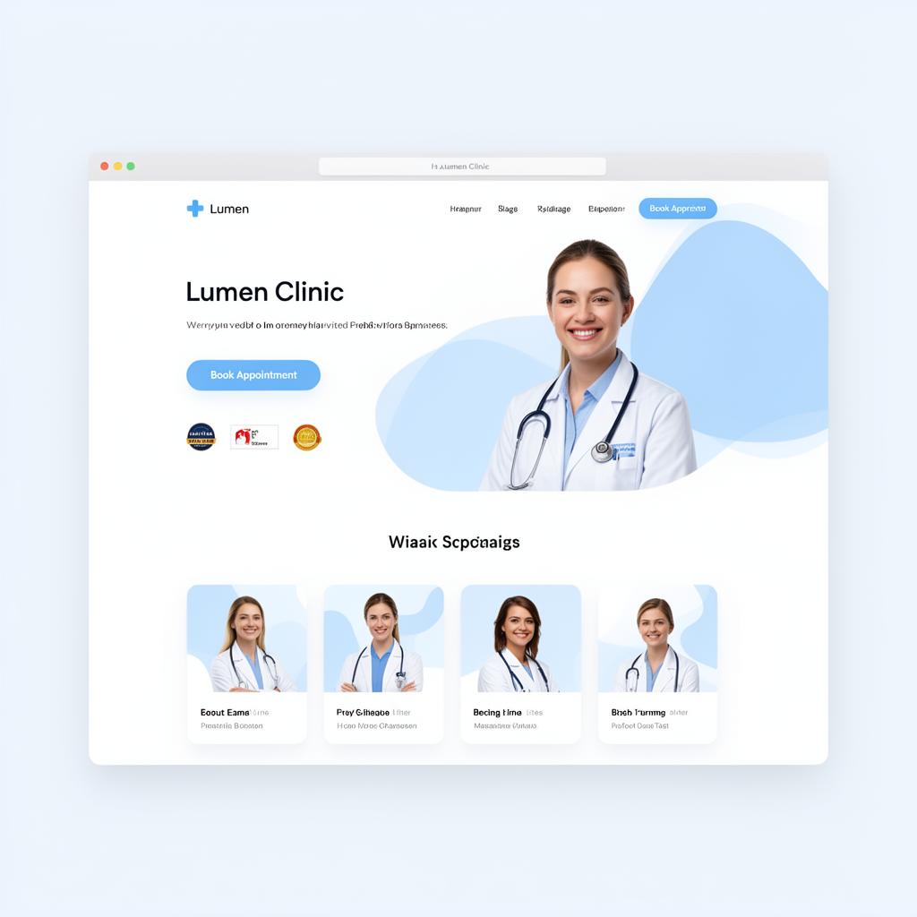 Lumen Clinic — Healthcare website designed by DRIZE
