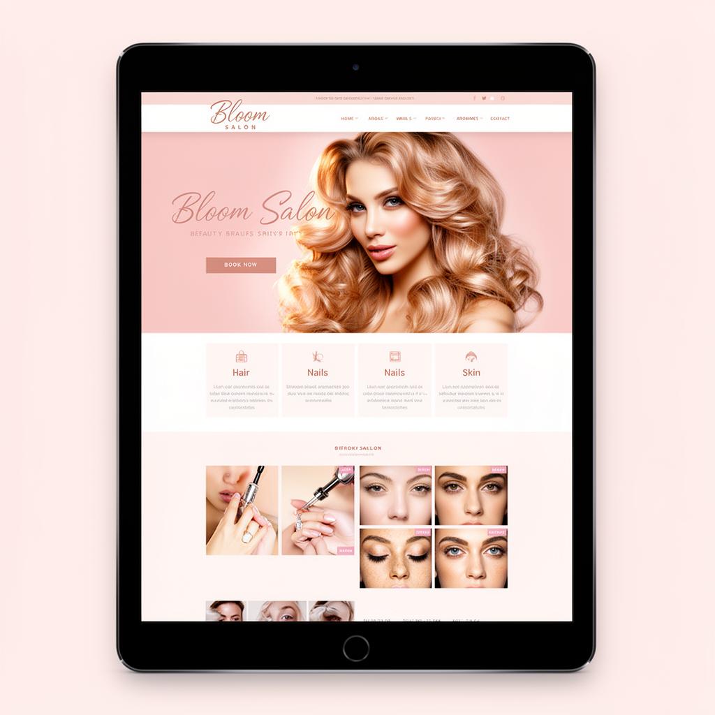 Bloom Salon — Beauty & Salon website designed by DRIZE